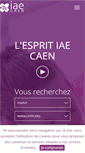 Mobile Screenshot of iae.unicaen.fr