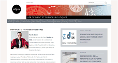 Desktop Screenshot of droit.unicaen.fr