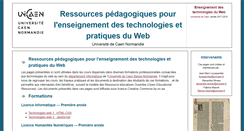 Desktop Screenshot of ensweb.users.info.unicaen.fr