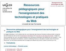 Tablet Screenshot of ensweb.users.info.unicaen.fr